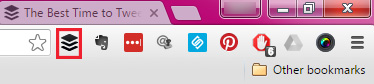 The Buffer browser extension The Buffer browser extension
