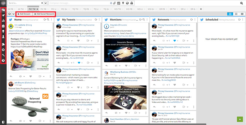 Your Hootsuite dashboard Your Hootsuite dashboard